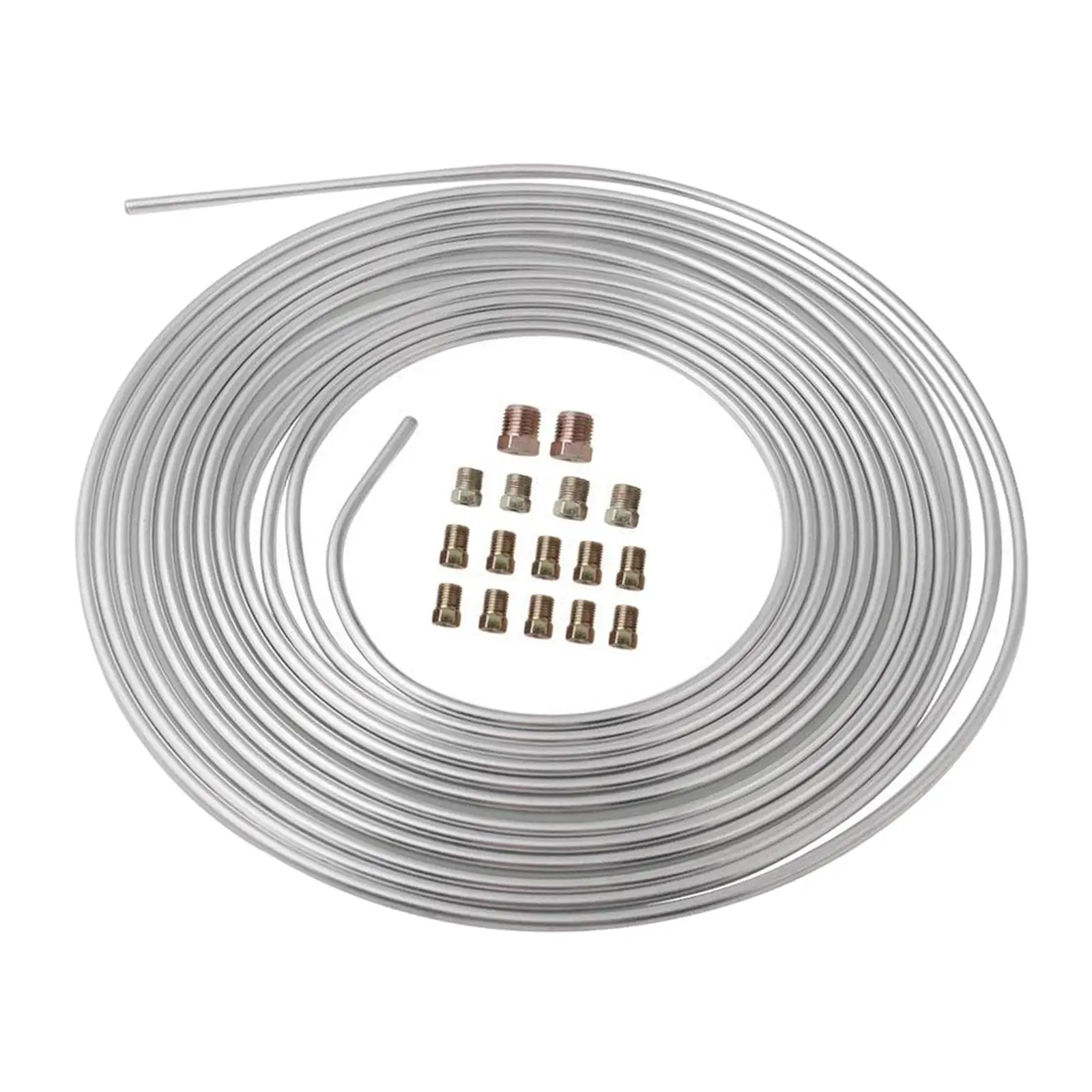 25ft Brake Line Anti-rust Accessories Auto Replacement Silver