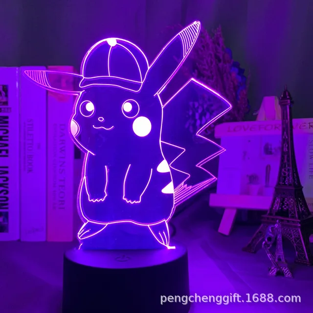 Pokemon Pikachu Led Touch Sensor Lampada — nauticamilanonline