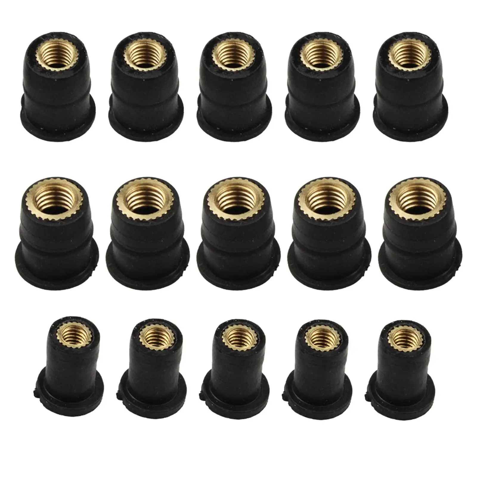 5x Windshield Well Nut Motorcycle Accessories Brass Nut for Kayak Canoe