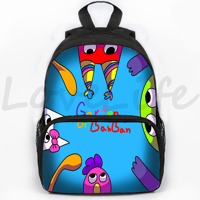 Jogo dos desenhos animados garten de banban escola mochila estudantes de  volta à escola meninos meninas mochila de viagem criança bookbag