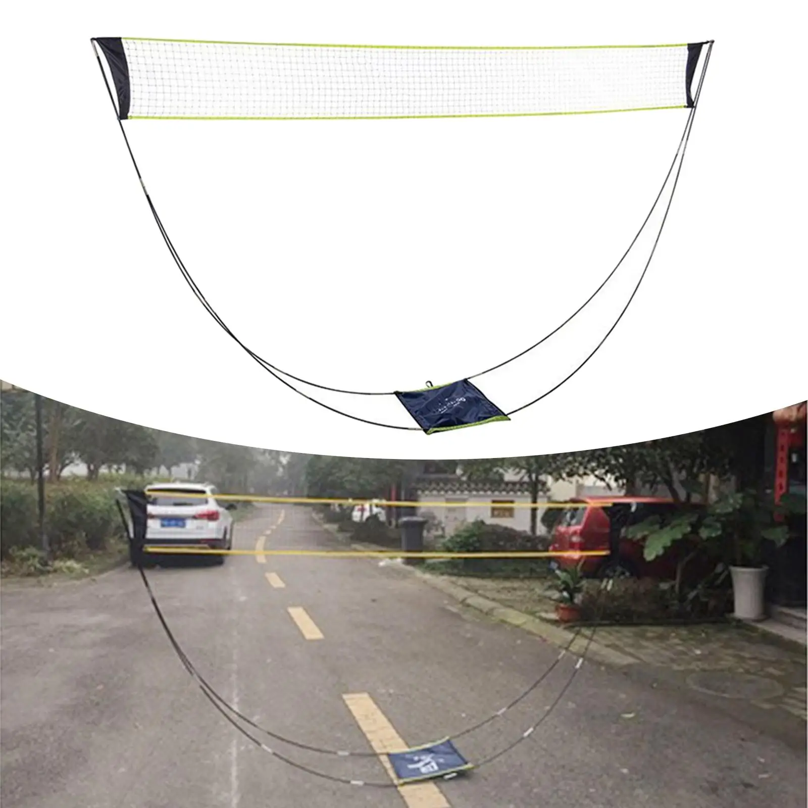 10x5 ft Portable Badminton Net Easy Setup for Volleyball Yard