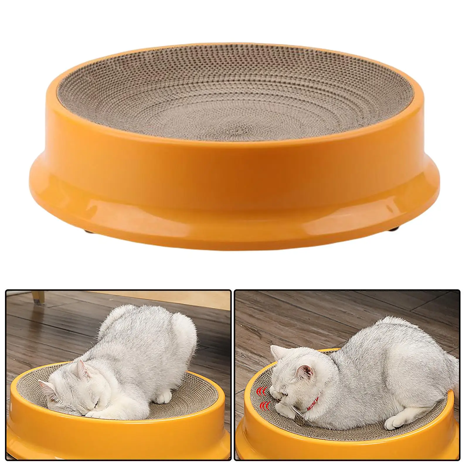 Cat Scratch Board Training Toy Wear Resistant Corrugated Scratching Boards for Furniture Protection Indoor Outdoor Kittens Cats
