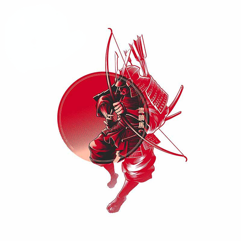 Autoaufkleber Samurai Monster Aufkleber Individuelle Aufkleber auf Motorrad-Außenteilen Produkte Niedlich, PVC-Persönlichkeit, Dekoration – Detail 7