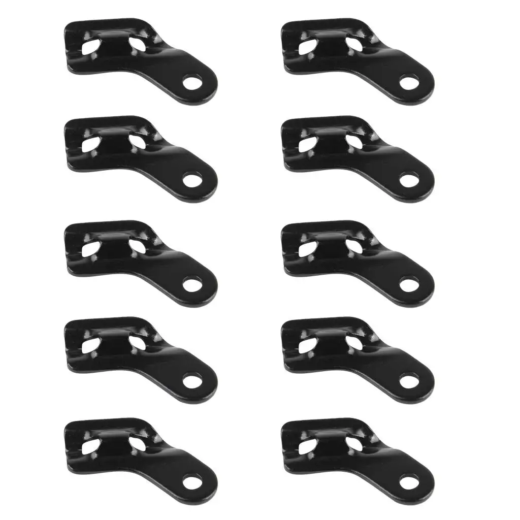 10pcs Aluminum Tent s Tensioners,  Guyline Adjusters with 3 Holes, for Camping Hiking Travel