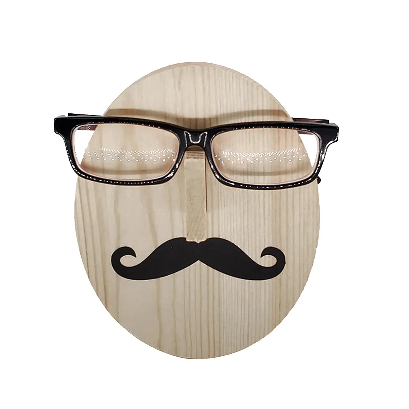 Wood Eyewear Glasses Display Holder Rack Shelf Sunglasses Storage Organizer for Entryway Home Bedroom Living Room Decor