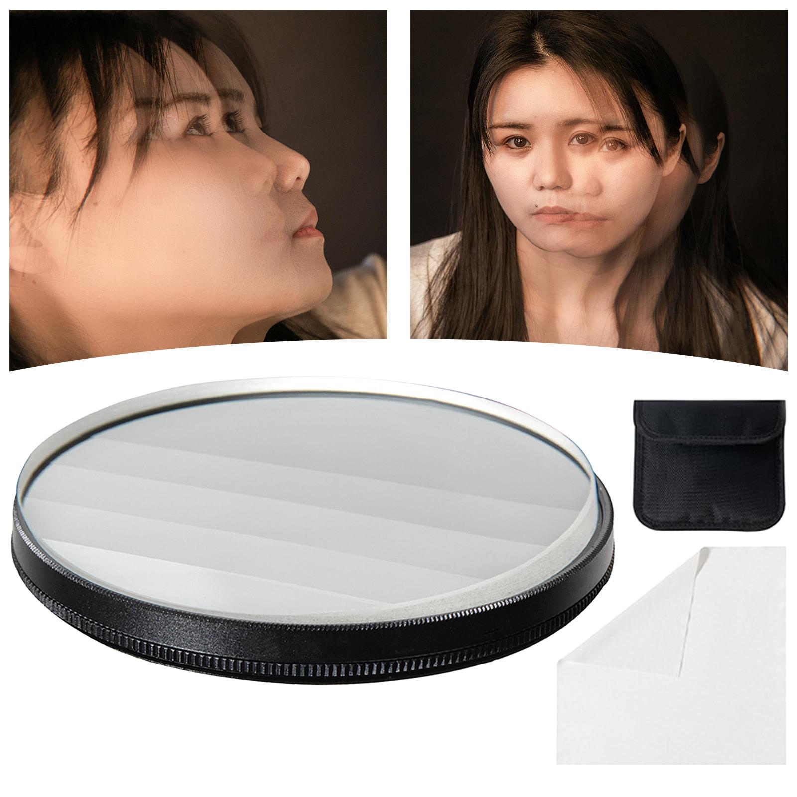 77mm Linear Glass  Lens Filter/ Variable Creative Subjects Foreground Blur Anamorphic Light  Effect/ for Camera Accessories/