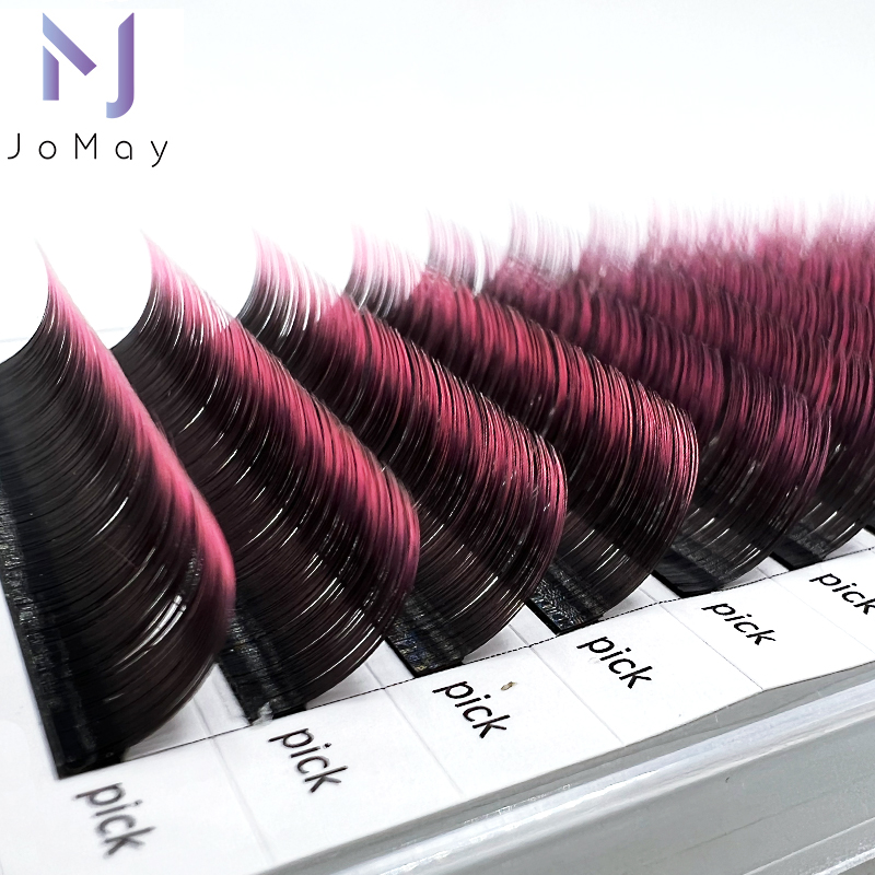 Best of Jomay Ombre Colored Eyelash Extension Individual Lashes Faux Mink Classic Red Green Brown Blue Purple Lash Professional Supplies Reviews & Tips