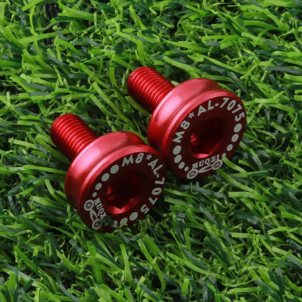 7075 Aluminum Alloy M8 Bike Bottom Bracket Screws (1 Pair) - Waterproof, Dustproof And  Crank Fixing Bolts - Various Colors