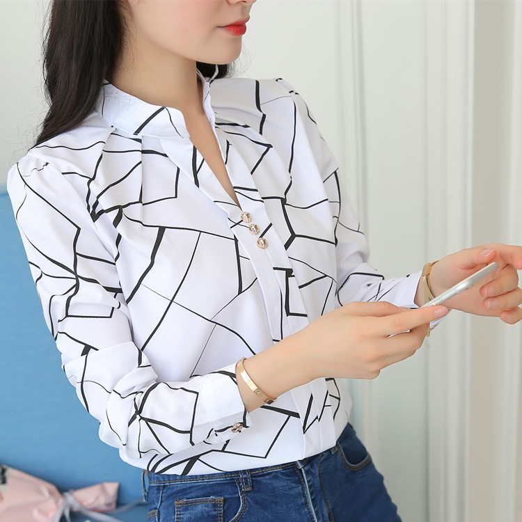 Title 6, Stripe White Women Shirt Korean Fashion Women