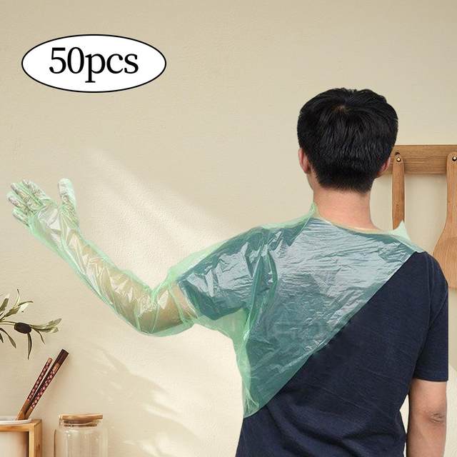 Farm Disposable Long Arm Gloves Waterproof Veterinary Shoulder Protect Gloves Work Glove for Beauty Hair Hunting Gardening