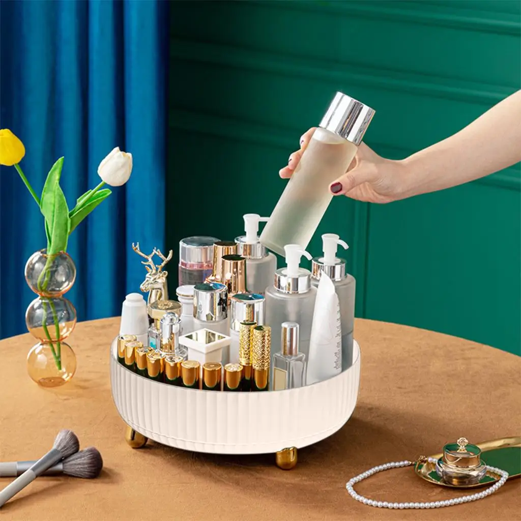 Rotating Storage Tray, 360° Rotating Non Skid , Turntable  for Pantry Bedroom Vanity Cans Condiment Bottles Makeup