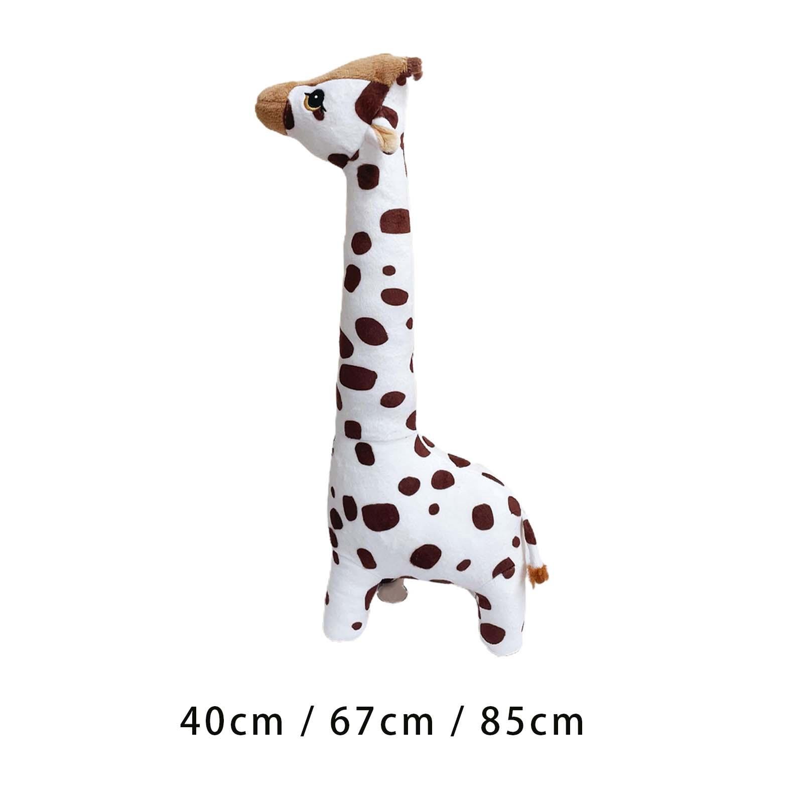 Giraffe Plush Doll Adorable Photo Props Cartoon Cuddly Giraffe Plush Toy for Party Favors Room Decoration Kids Birthday Gifts