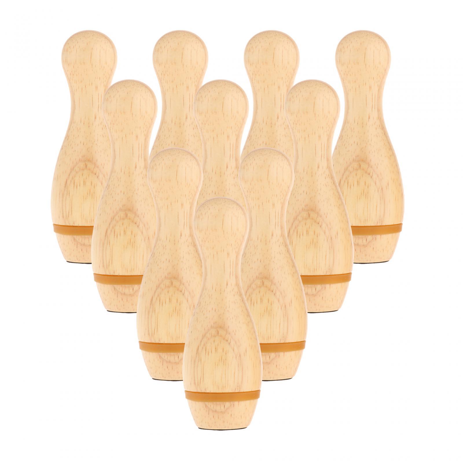 10 Pieces Shuffleboard Bowling Pin Bowling Toy for Children Garden Lawn