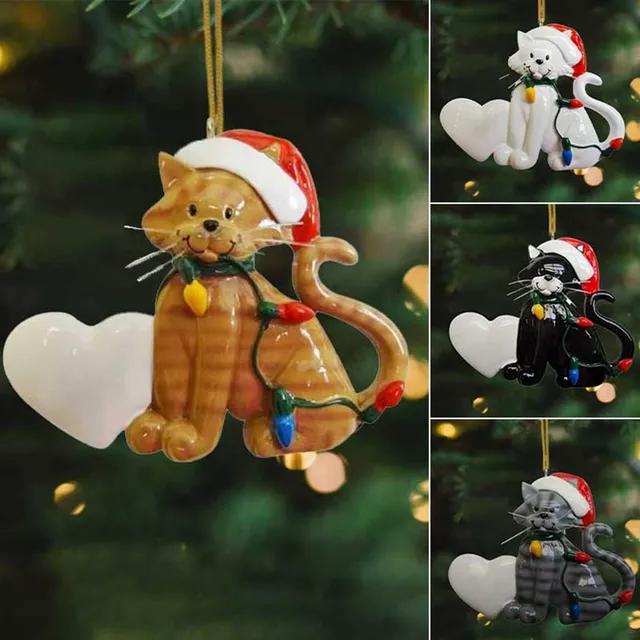 predolo Pingente de galinha de desenho animado para decoração de árvore de  Natal ornamento para carro pendurado decorativo, 3,35 polegadas x 3,15  polegadas, AMARELO