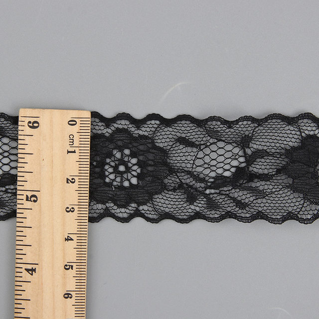 (10 yards/roll) Black lace fabric ribbon Webbing Decoration Lovely gift  packing Material