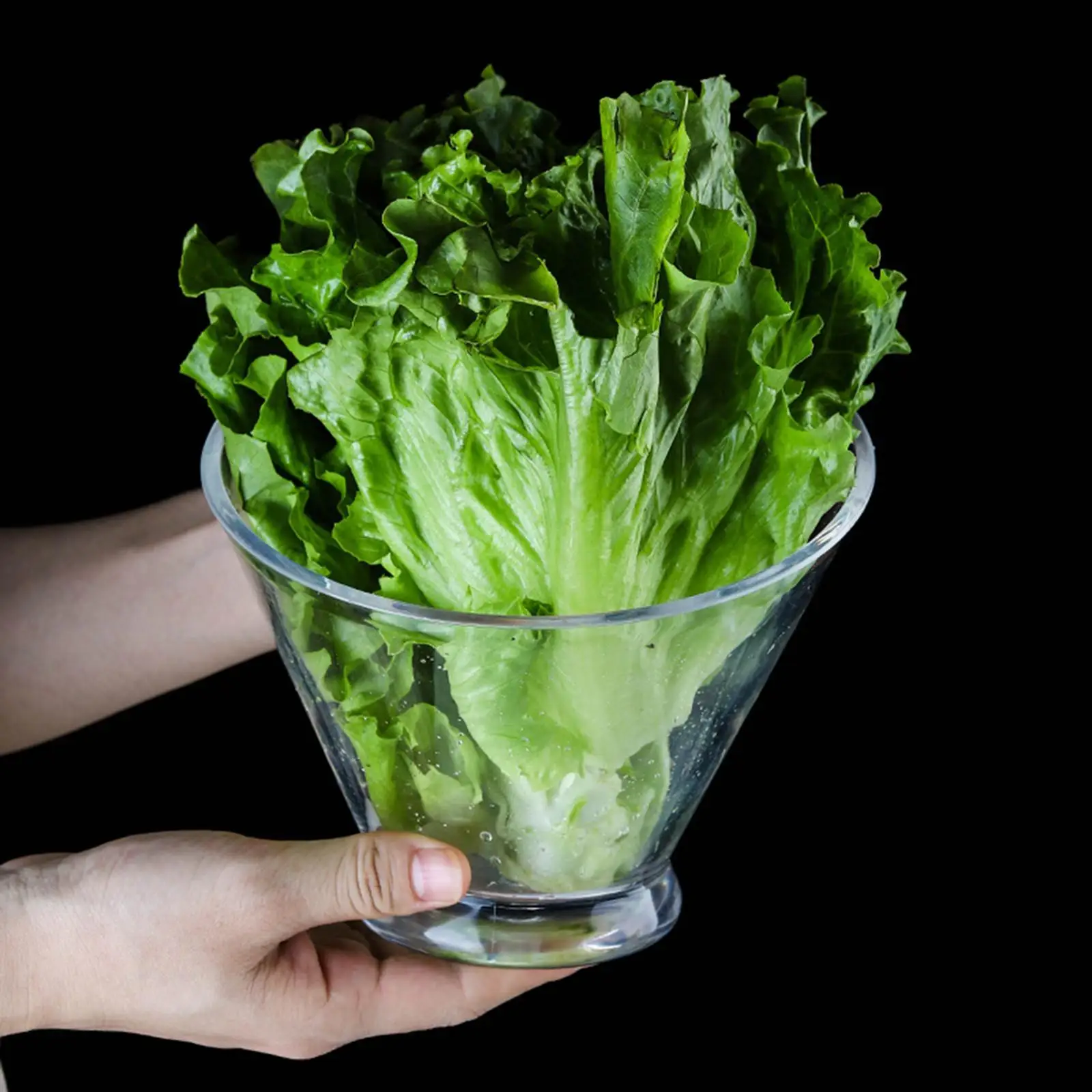 Acrylic Salad Bowl  Break-Resistant Angled for Popcorn Salad Dessert