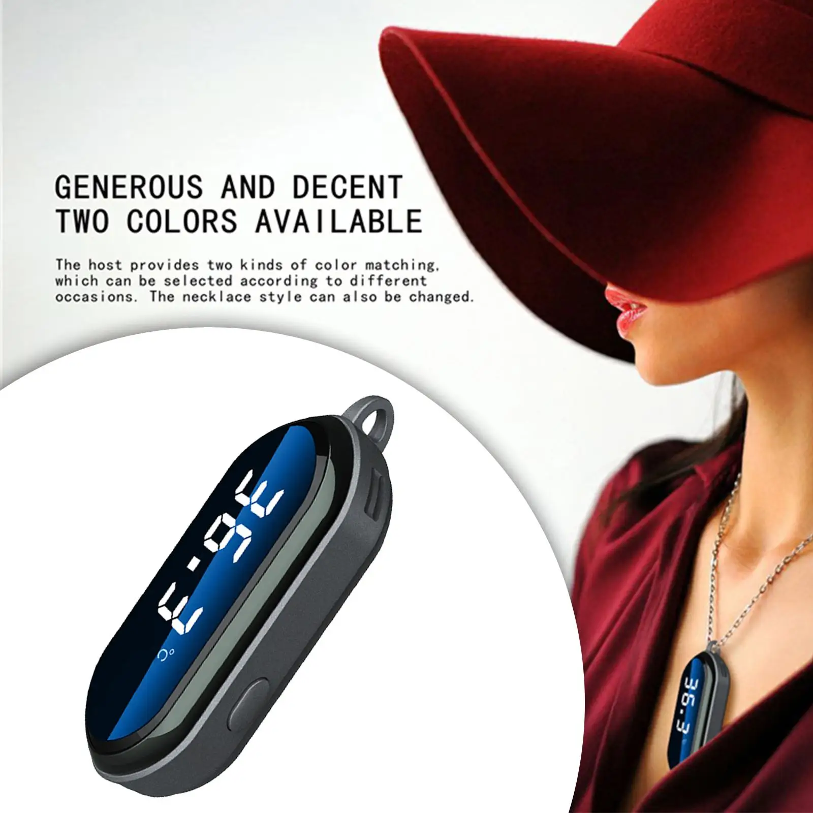 Portable Wearable Personal Necklace Air Freshener USB Charging Smoke Cleansing