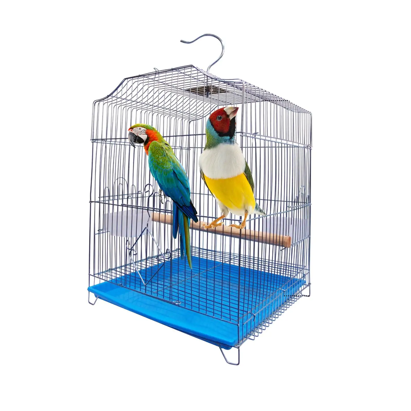 Square Birdcage Parrot Stand Cage House Supplies for Parrot Parakeet Lovebirds Cockatiel