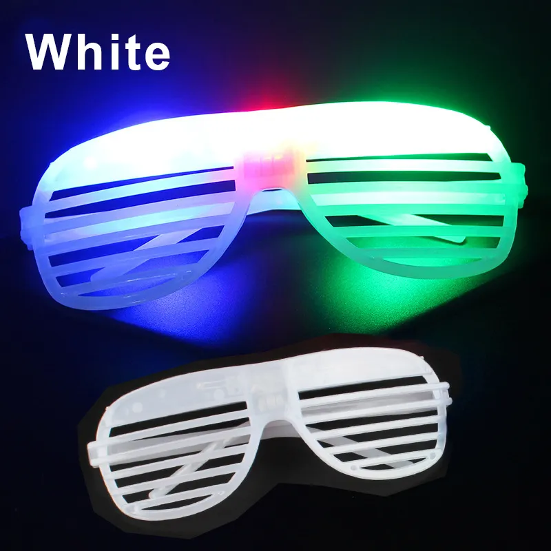 3 Style LED Glasses Light Party Sunglasses Blinds Shutter Glasses Glow in the Dark Neon Christmas Birthday Wedding Party Supplie