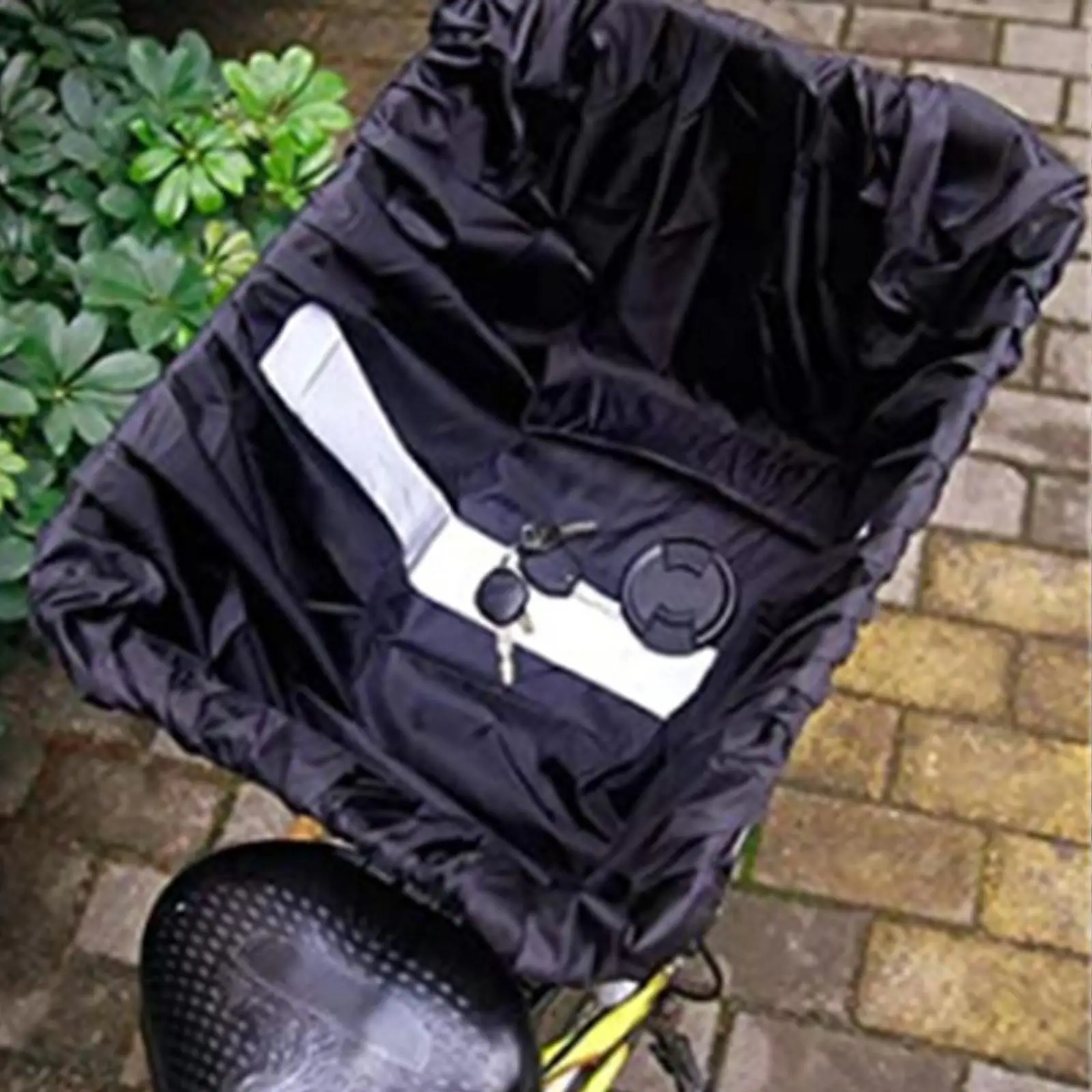 210 Cloth Waterproof Bike Basket Liner, Riding Front Basket  Cover, , , Reflective and Protective
