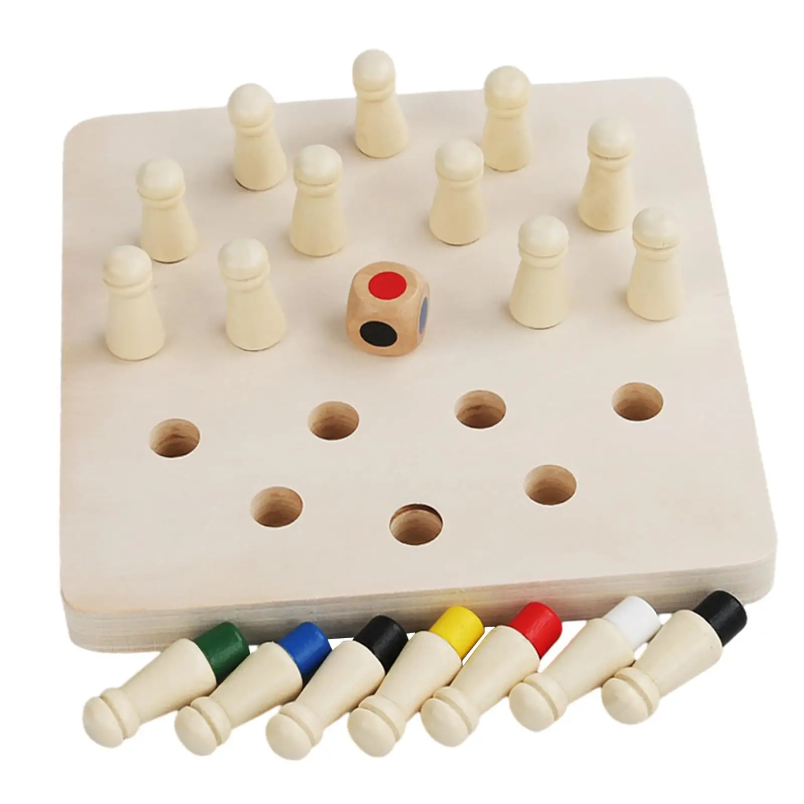 Memory Chess Toys Learning Activities Educational Toys Wooden Memory Chess Game for Children Boys Adults Toddlers Birthday Gifts
