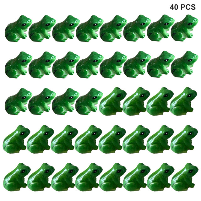 100 Pcs Resin Mini Frogs Clearance Green Frogs Miniature Figurines Animals  ModelGarden Miniature Moss DIY Terrarium Crafts Ornament Accessories for  Home Décor 