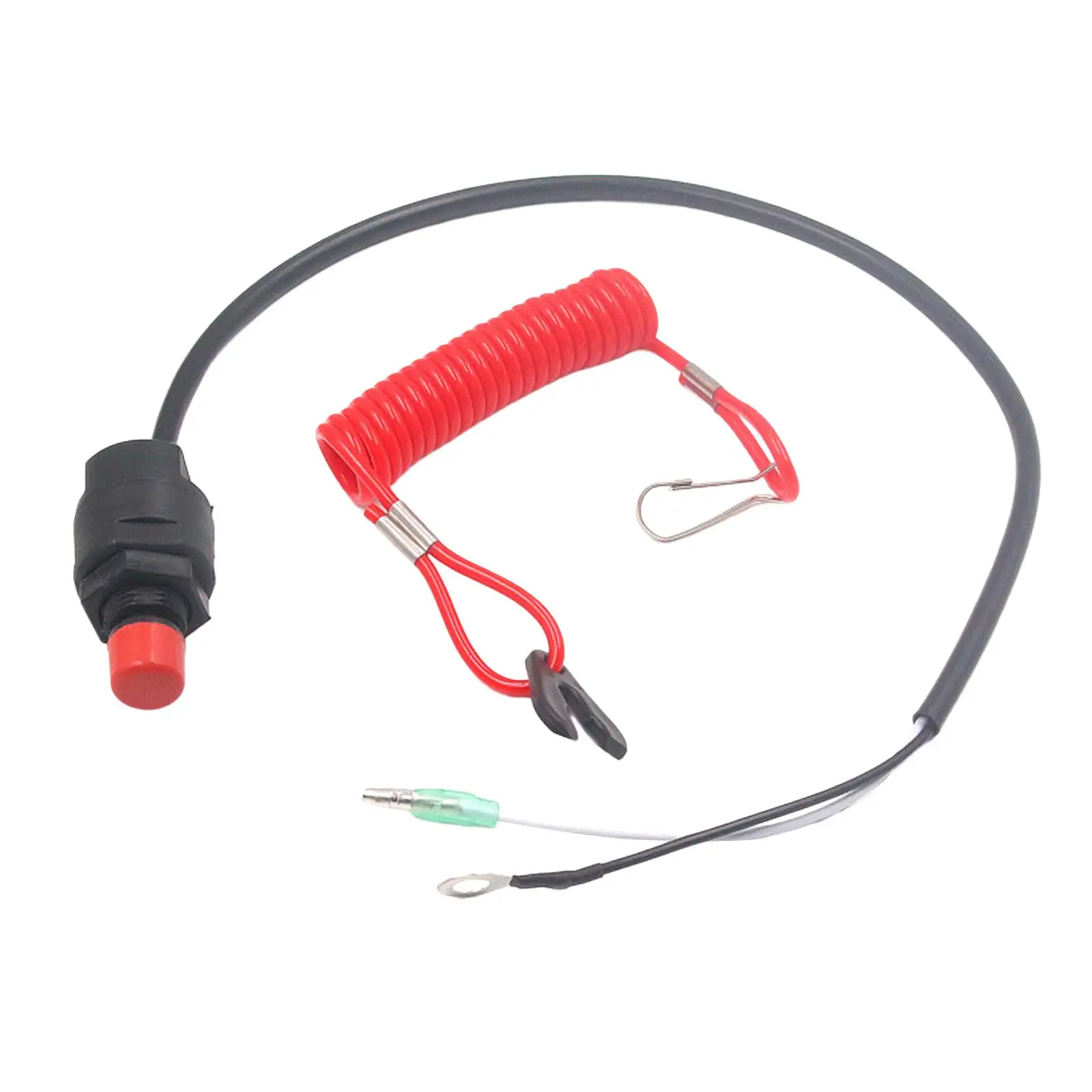 Waterproof On Off Kill Switch Safety Lanyard Flexible Engine Motor Emergency Kill Stop Switch for Boat Outboard Accessory