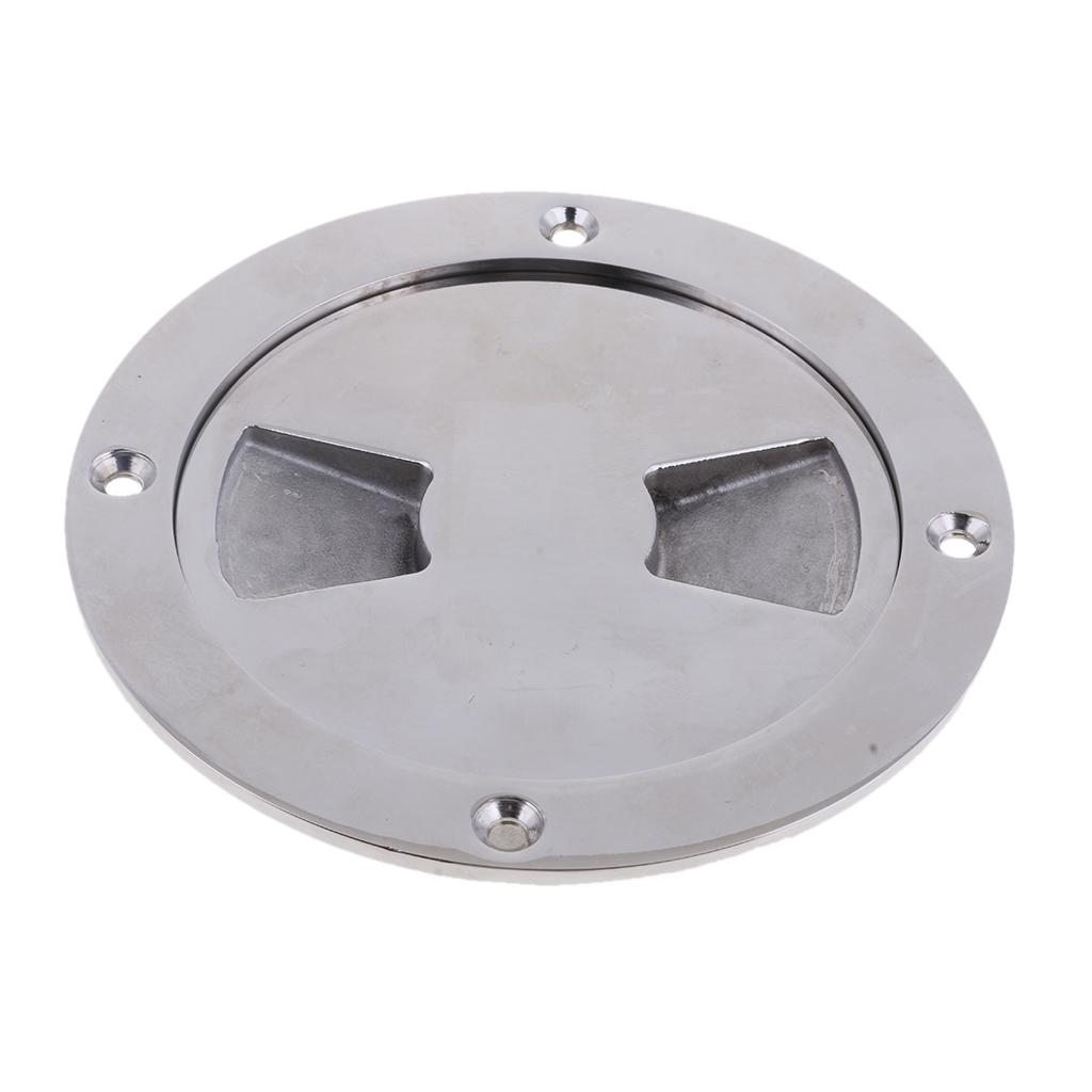 4`` Stainless Steel 304 Boat Deck Plate Marine Inspection Hatch Detachable Cover Hand Tighten