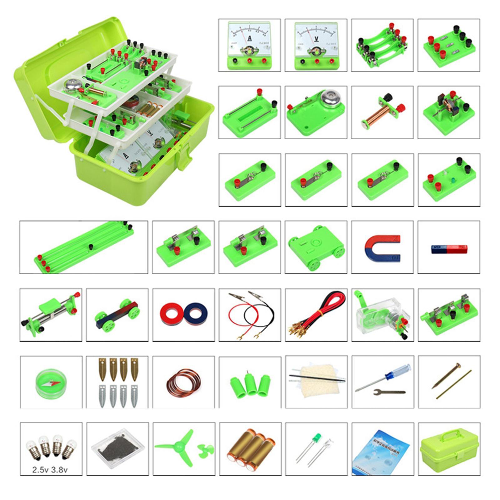 Учебный набор для научной лаборатории, портативный комплект для обучения  физике, электрической цепи, набор для экспериментов с электричеством, для  проектов «сделай сам» для пожилых | AliExpress