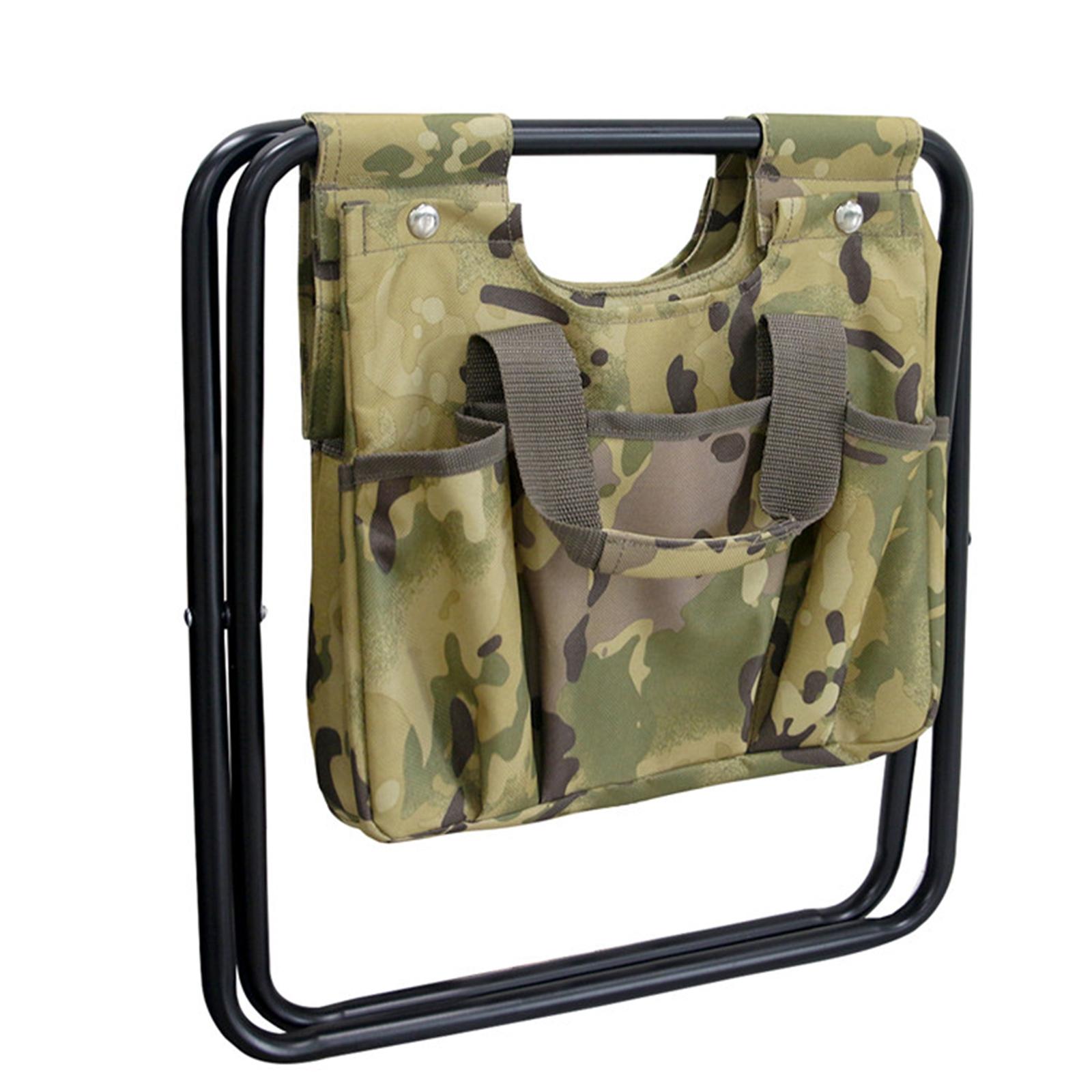 Folding Stool with Bag Foldable Ultralight Adults Camping Chair for Outdoor