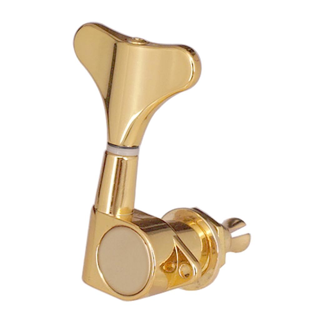 Pack of 5 Closed Tuning Keys Gold 3L 2R for Electric Bass Parts