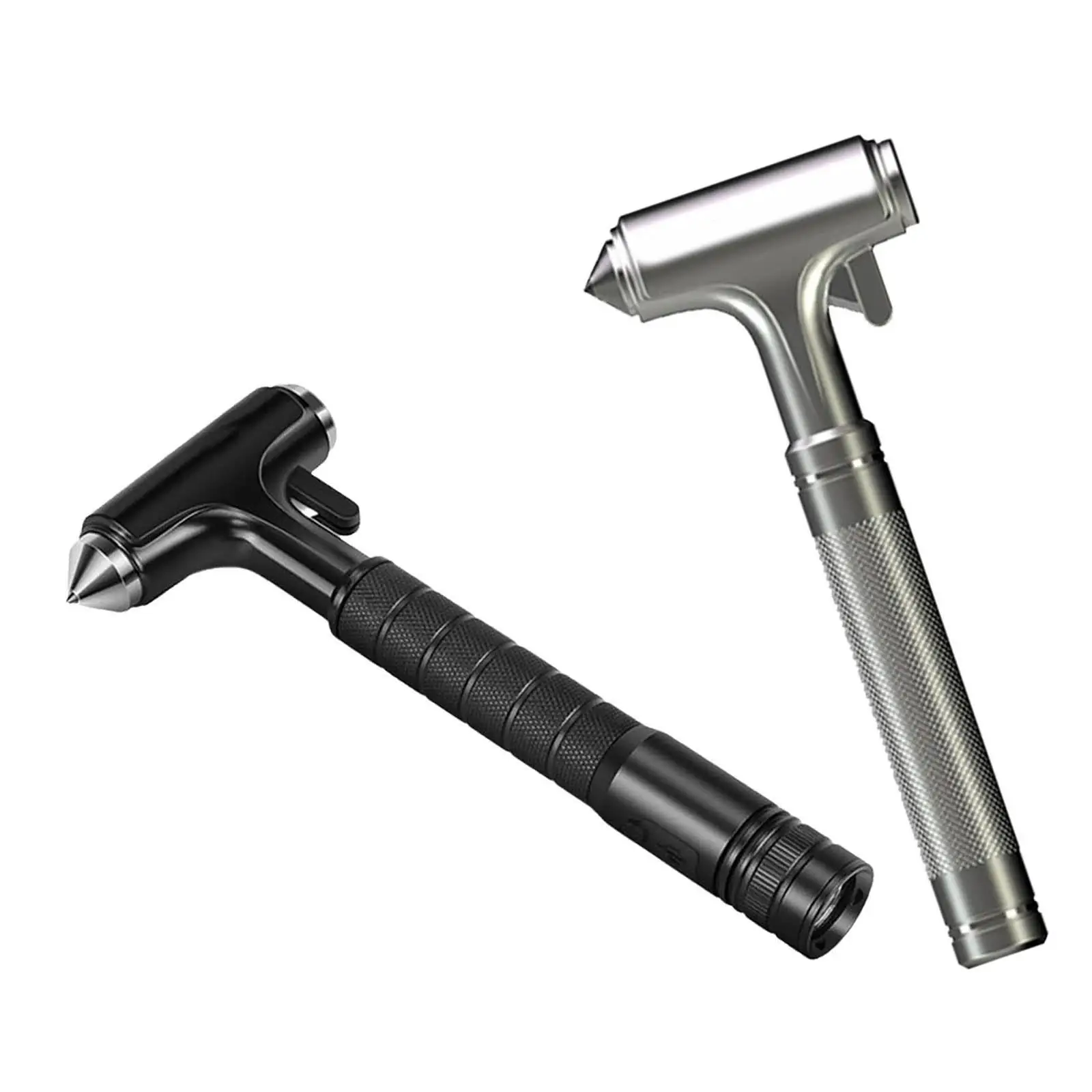 Car Safety Hammer, Glass Breaker Hidden Seatbelt Cutter Self Rescue Tools Life Saving Portable Auto Tungsten Steel Hammer Tip