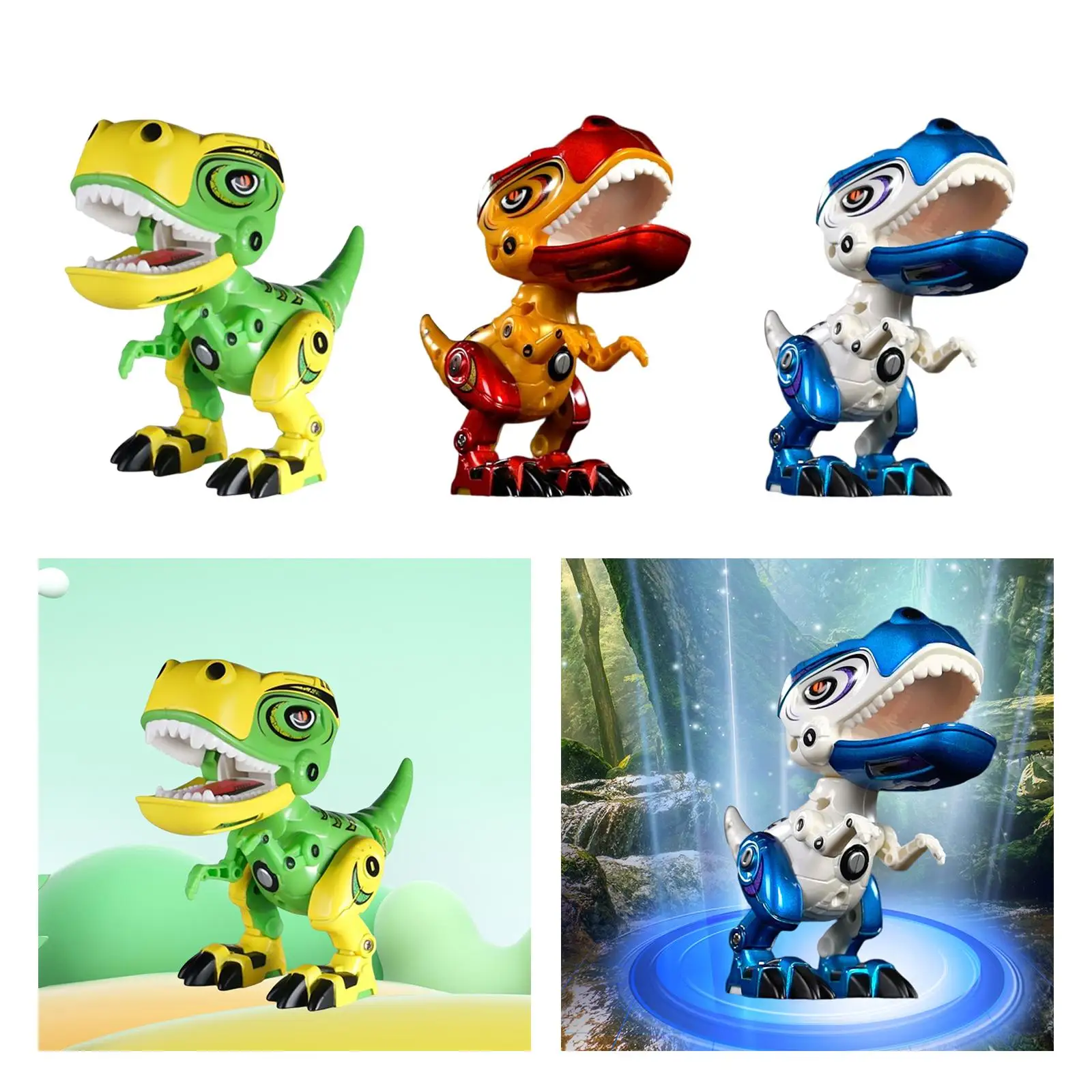 Realistic Electric Dinosaur Toy Early Learning Education Toy Dinosaur Action Toy Figures with Sound and Light for Children Gifts
