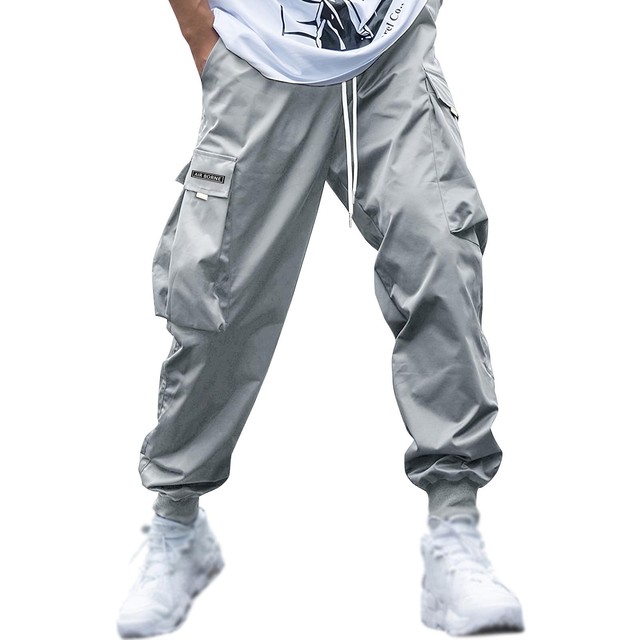 Men's Casual Sports Jogging Cargo Pants Pockets Streetwear Hip-Hop - Image 11