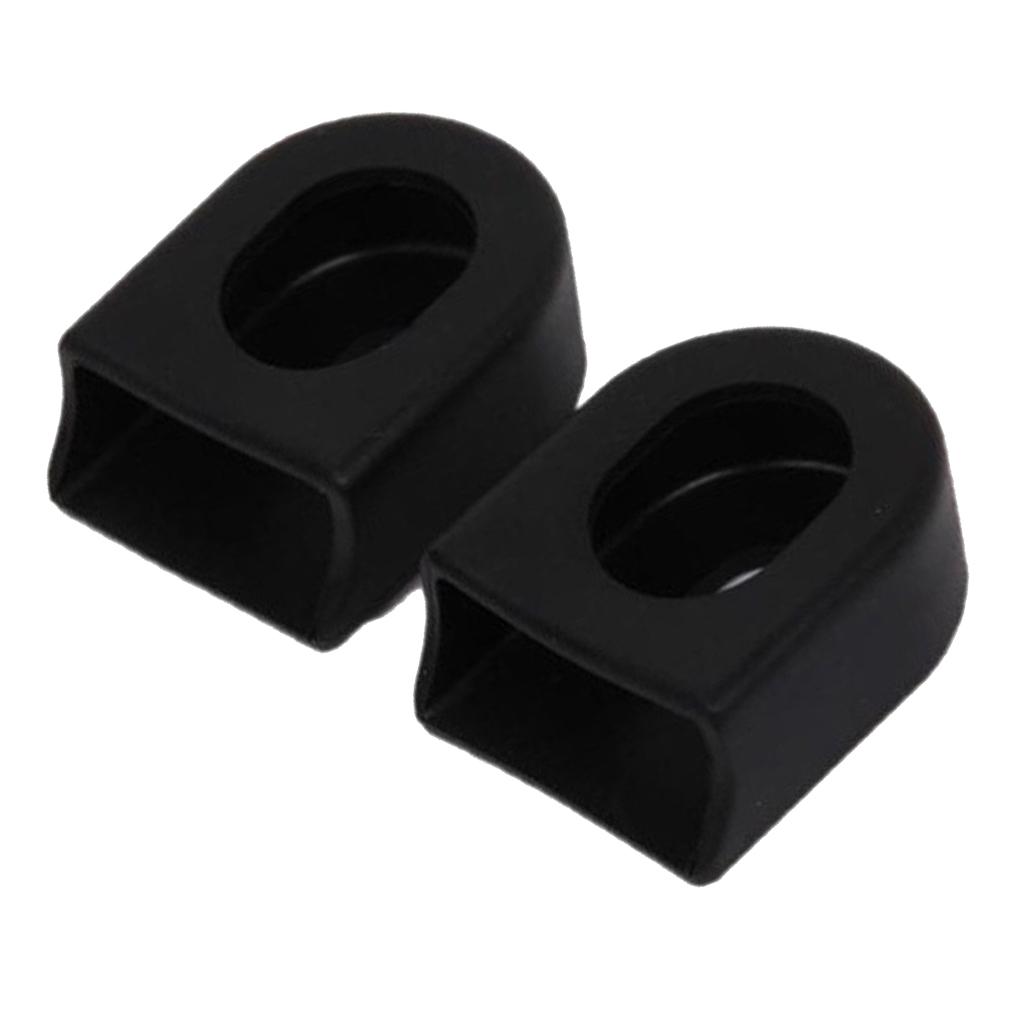 2 black mountain bike road bike gel crank protection crank arm boots