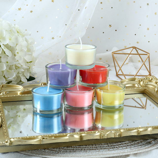 9 pz candele profumate cuore Mini candele romantiche Tea Light aromaterapia  san valentino cera raffinata candela profumata a forma di cuore - AliExpress