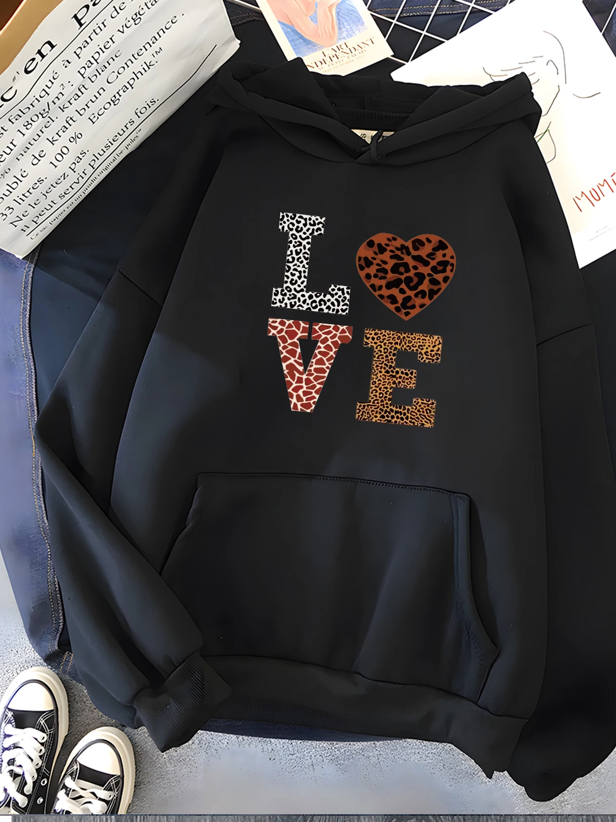 Title 11, Hirsionsan Love Letter Print Sweatshirt for Wom...