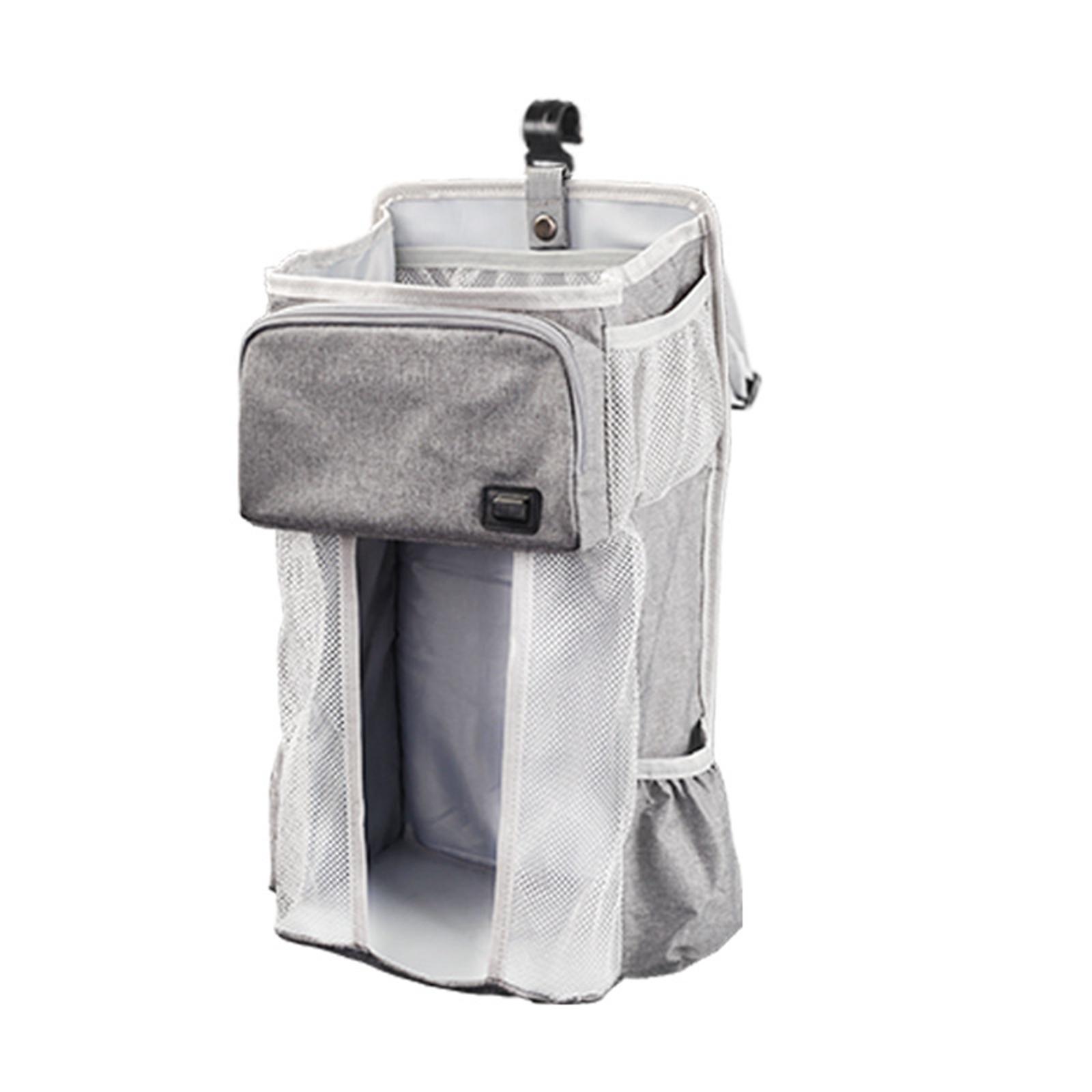 Polyester Crib Hanging Storage Bag USB Baby Wipe Warmer Partition Wet Wipe Heater Storage Diaper Caddy for Bedding Set Newborn