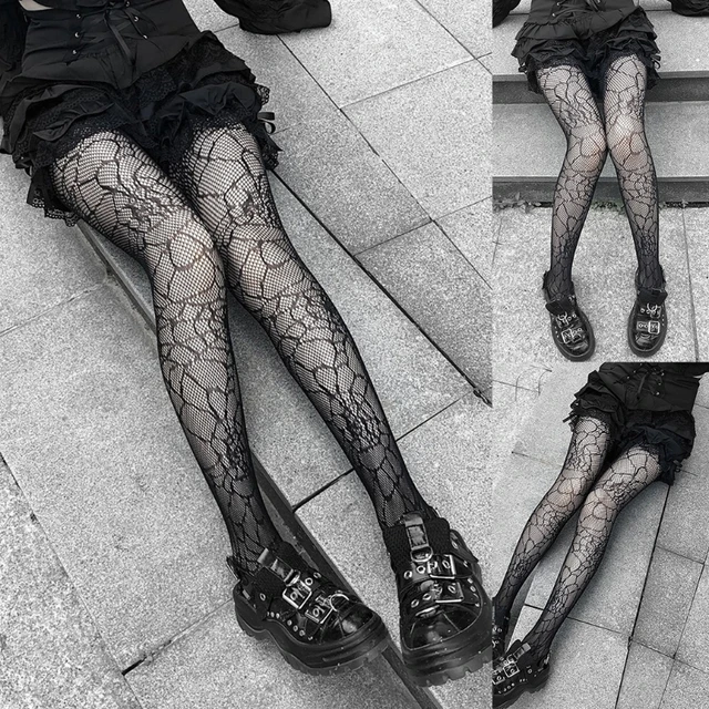 Black Patterned Tights, Accessories