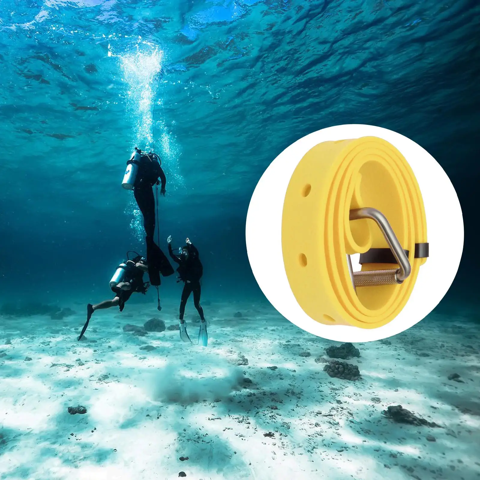 1.3M Diving Weight Belt Diving Weight Webbing with Buckle Belt Equipment for Outdoor Water Sport Snorkeling Scuba Diving