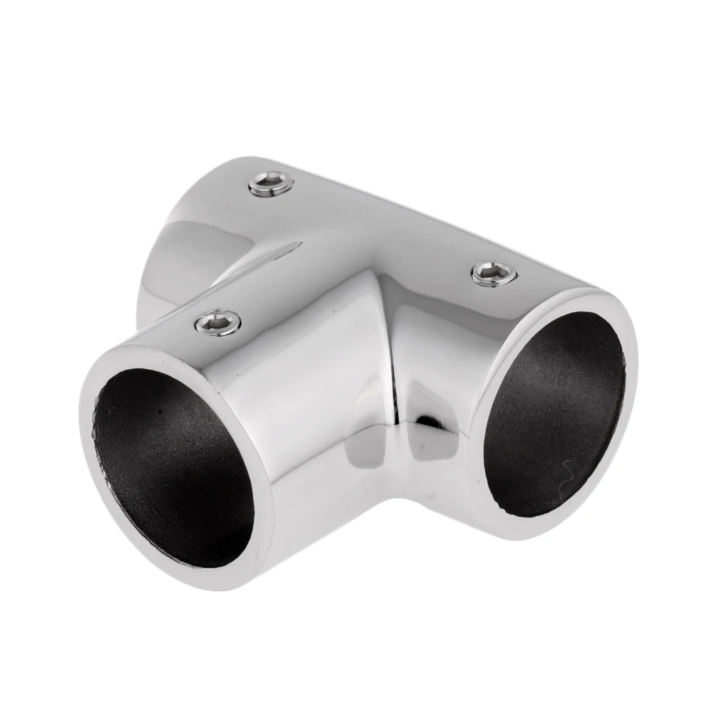 Marine Boat Yacht  Rail Fitting 1 Inch Stainless Steel 90 Degree