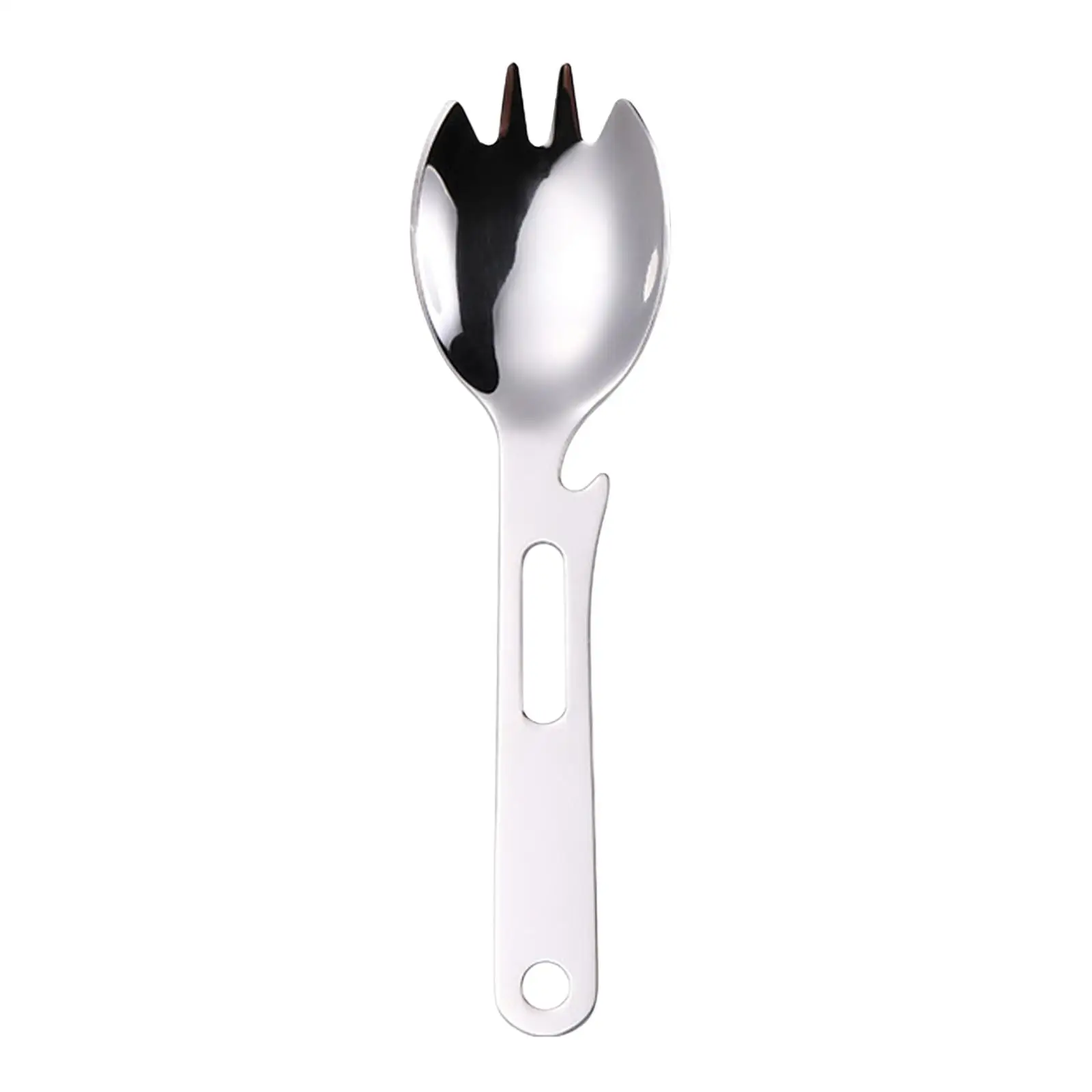 Multifunctional Spork Spoon Can Opener Wrench Cutlery Utensils Stainless Steel