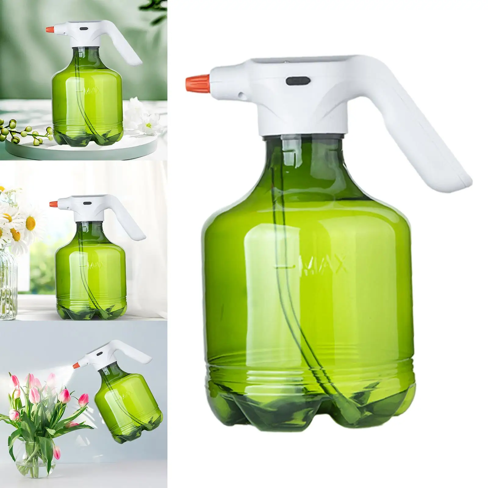 Handheld Electric Spray Bottle with Adjustable Spout 3L Electric Watering Can Indoor Outdoor Plants Cleaning Home Lawn Yard
