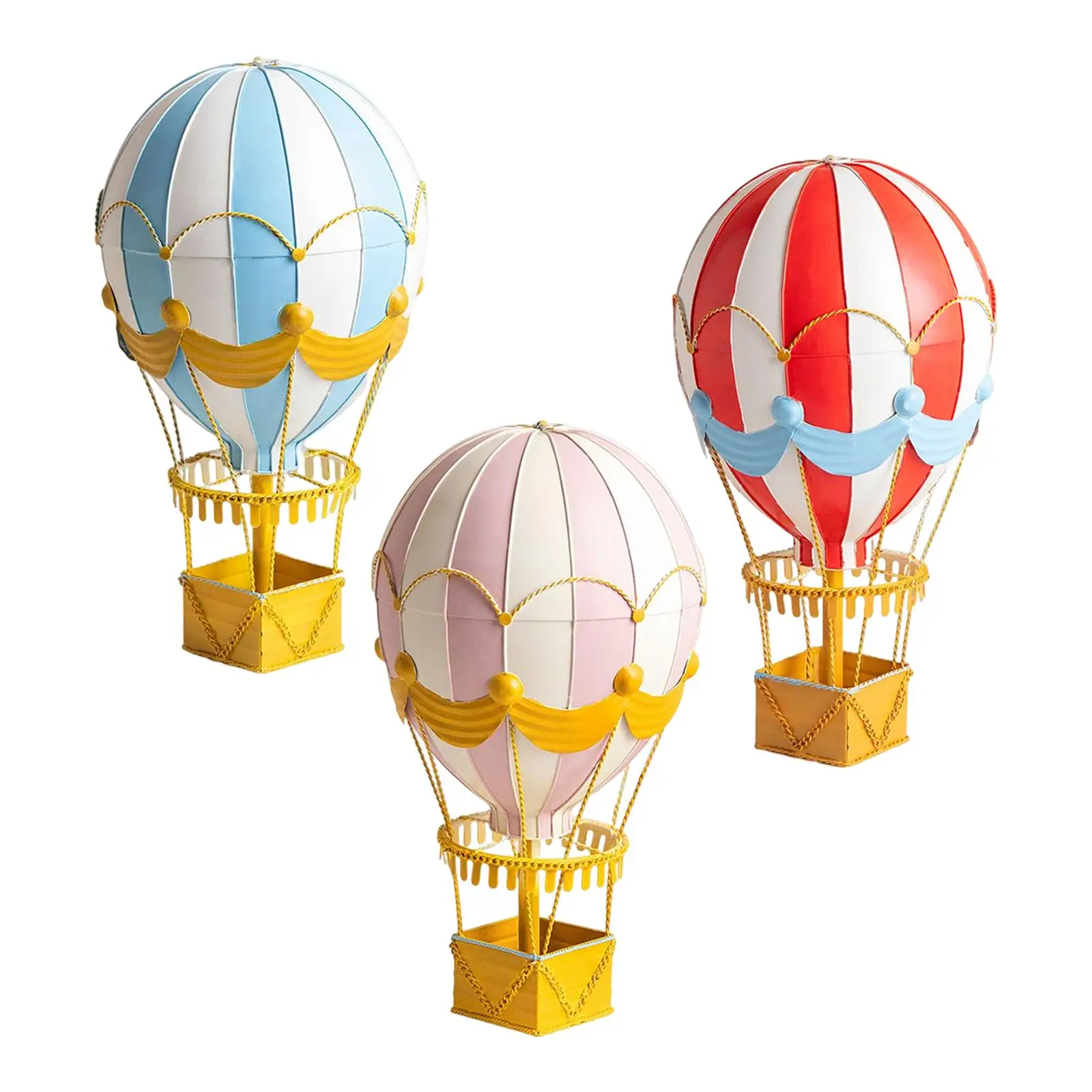 Novelty Hot Air Balloon Collection Ornament Hanging Crafts Creative for Home Desktop Office Table Centerpiece Decoration