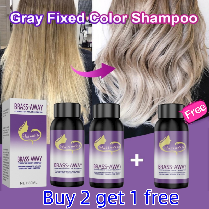 Best of Color Fixing Hair Dye Shampoo To Cover Gray Hair Fade Yellow After Bleach Hair Shampoo Non-irritating Purple Shampoo For Blonde Reviews & Tips