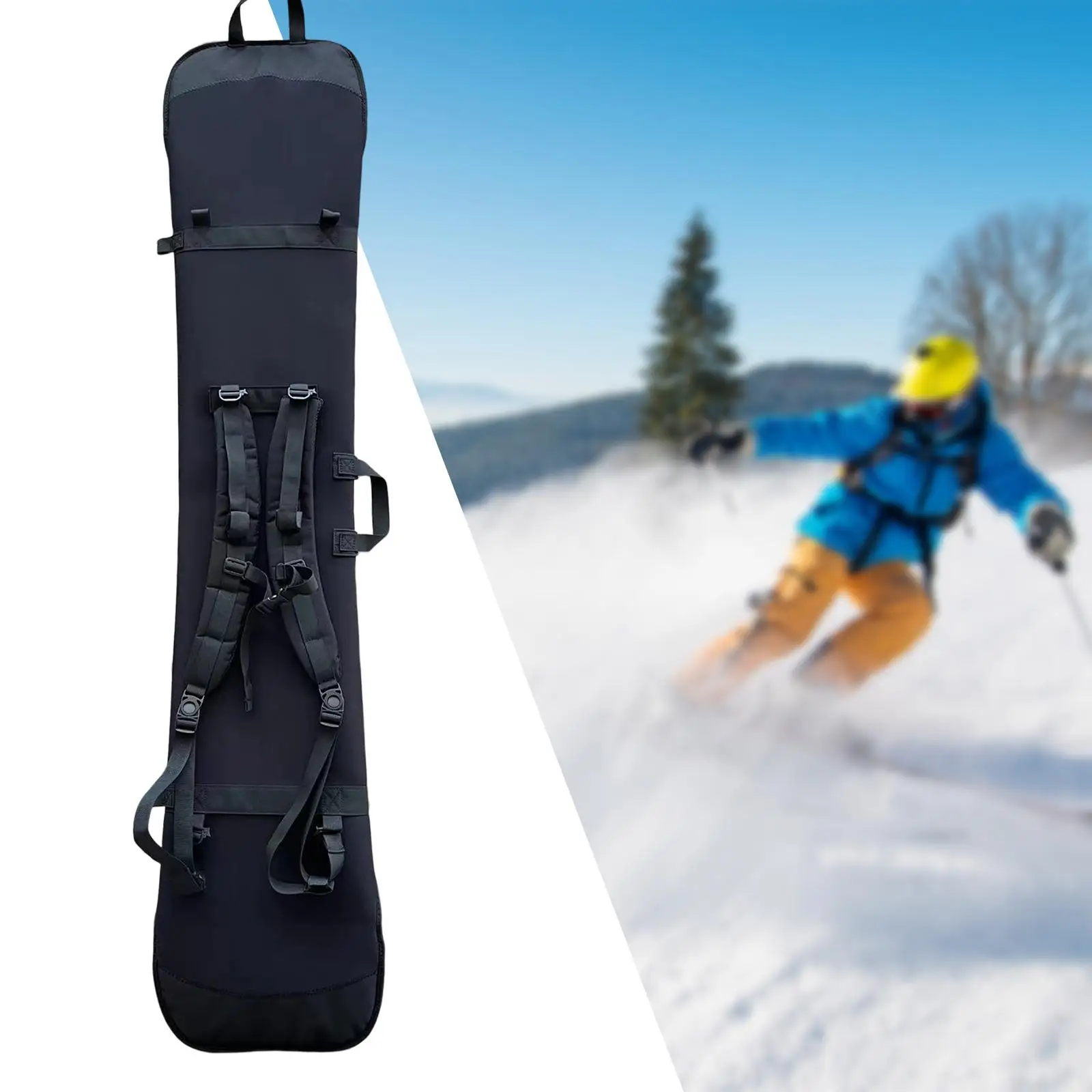 Neoprene Snowboard and Soft Cover Stretch with Detachable Strap for Air  Plane Travel Padded Portable Carrying Bag Protection Sleeve 160cm 