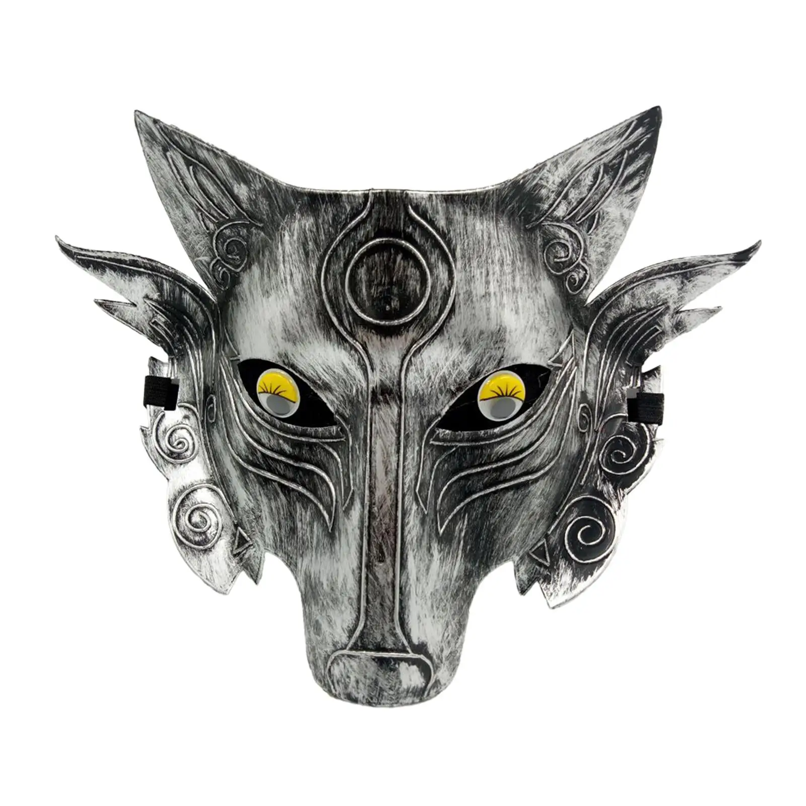 Wolf Mask Cosplay Costume Accessories Creative Women Werewolf Face Mask for Party Favor Prom Halloween Night Club Birthday