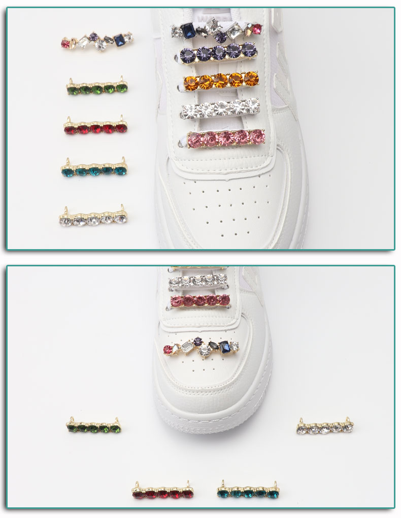 1 piece Diamond Decorative Shoe Clips Shoelace Clips for Sneakers Shoelaces DIY Faux Pearl Shiny Rhinestones for Girl Women