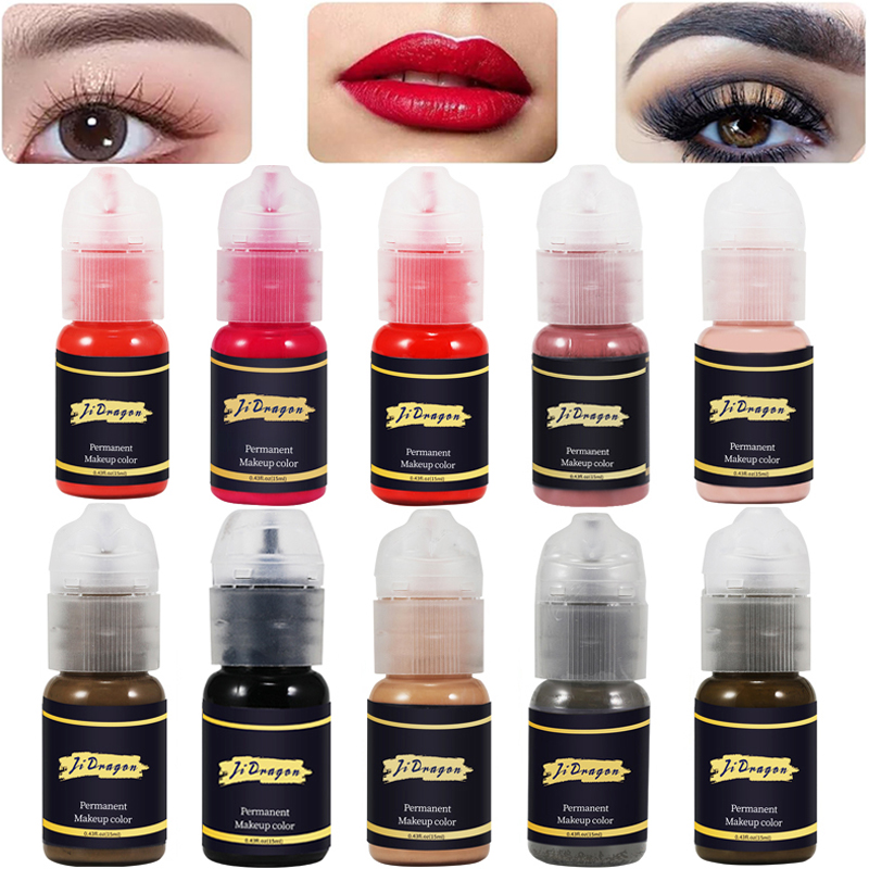 Best of 15ml Tattoo Pigment Ink Set Color Permanent Makeup Microblading Supplies Eyebrow Lip Eyeliner Shading Micropigmentation Cosmetic Reviews & Tips