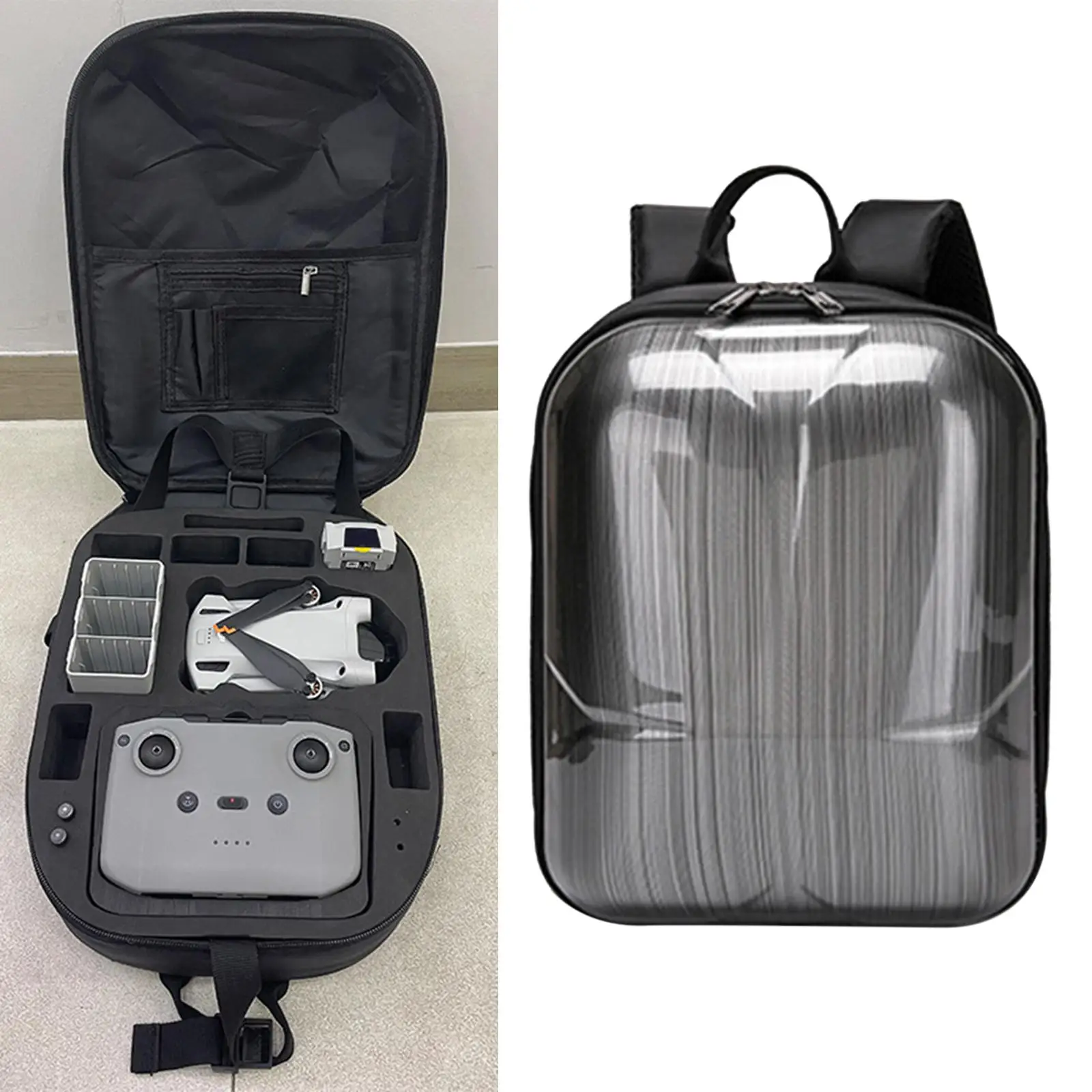 Portable Travel Carry Case Backpack Storage Bag Shockproof Waterproof EVA for DJI Mini 3 Pro Drone Quadcopter and Accessories